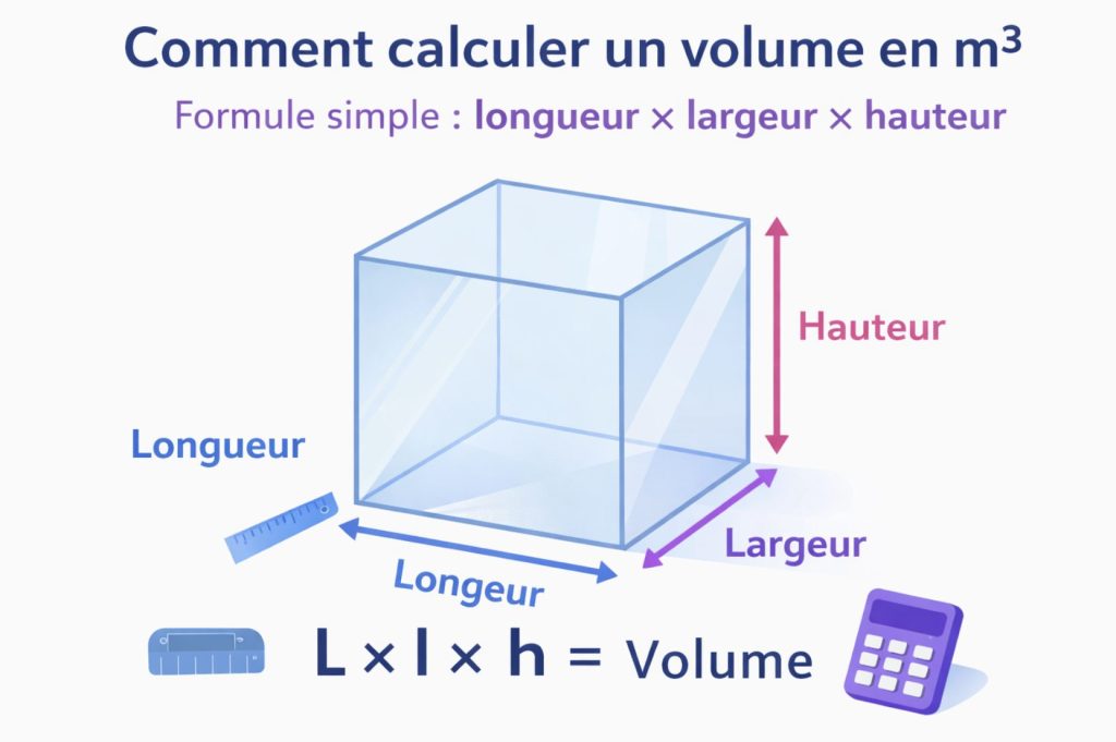 Volume en m3 comment calculer