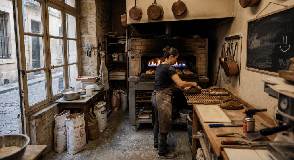 Four boulangerie fonctionnant au gaz
